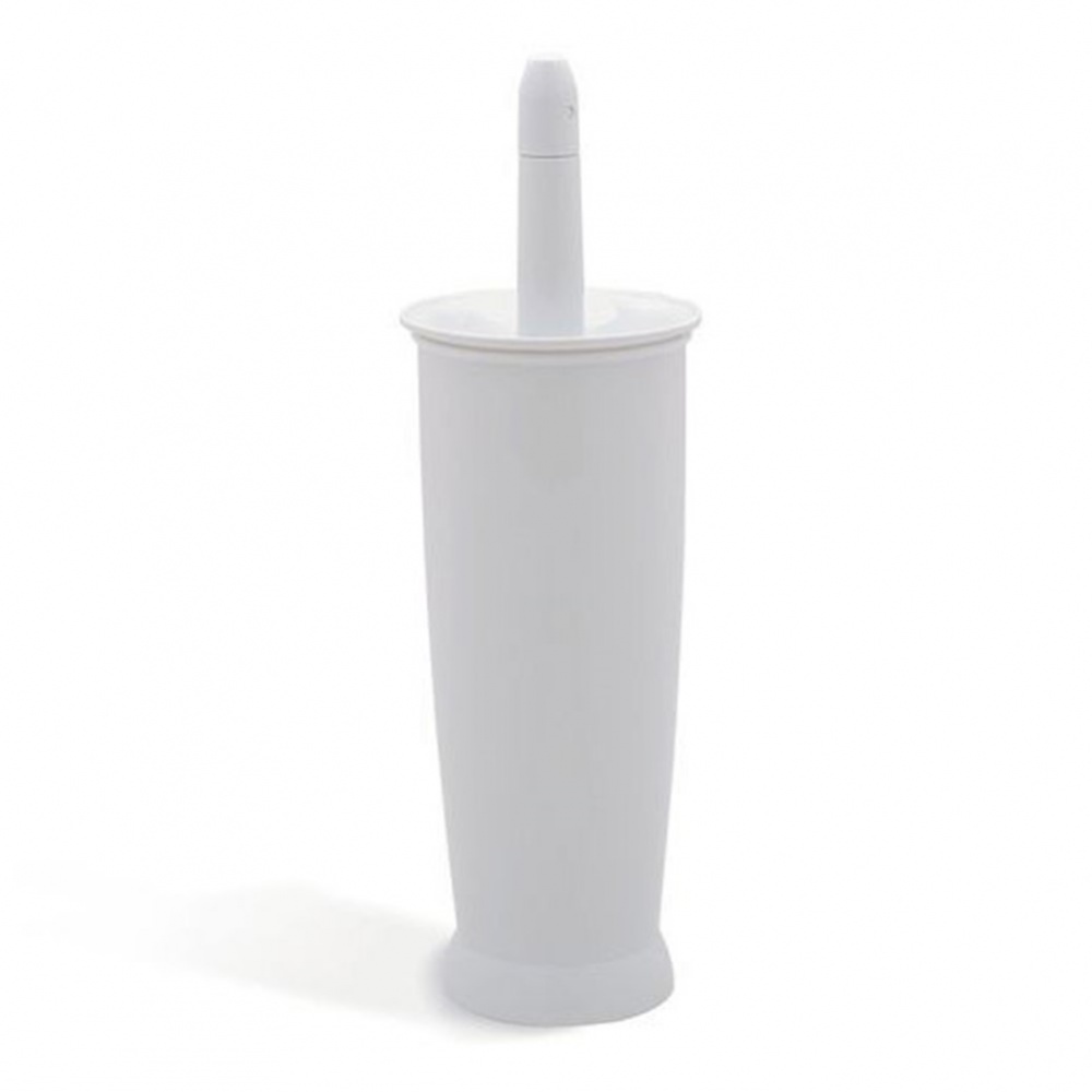 Addis Toilet Brush And Holder Plastic [White] - 1 set