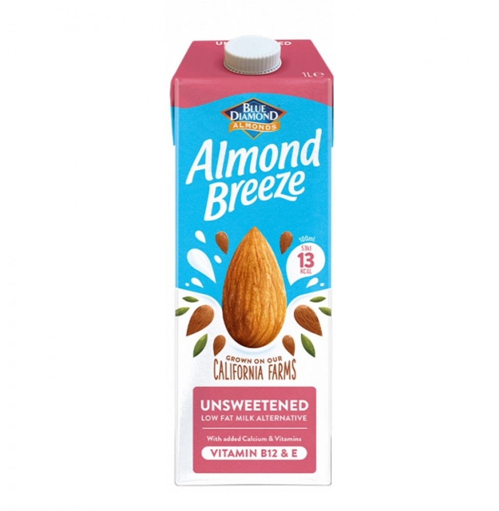 Blue Diamond Almond Breeze Unsweetened [UHT Long Life] - 1L carton **