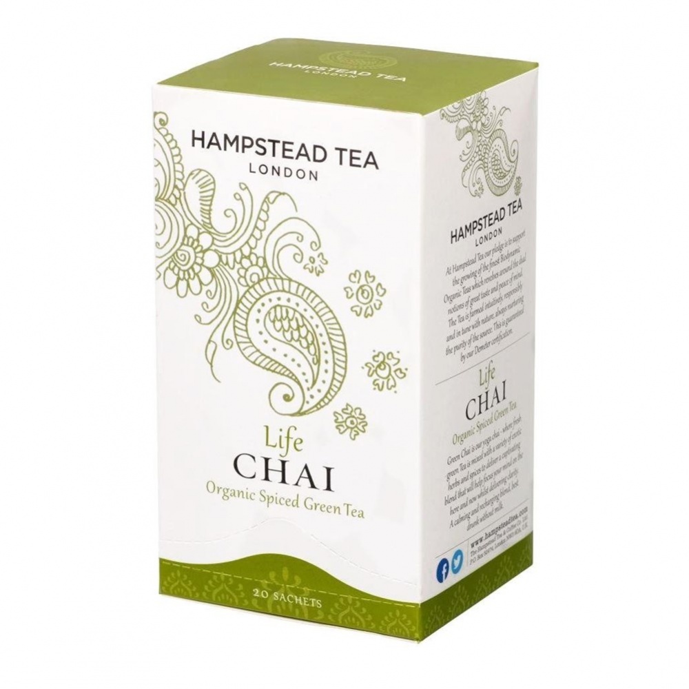 Hampstead Chai Green - 20 tea bags in envelopes [ORG]