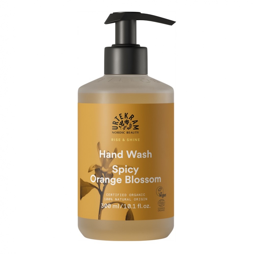 Urtekram Hand Wash Spicy Orange Blossom - 300ml hand pump [ORG & VEGAN]