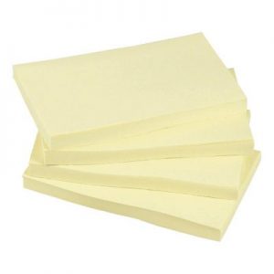 5 Star Sticky Notes [Yellow] 76x127mm - 12 pads [x100]