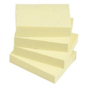 5 Star Sticky Notes [Yellow] 38x51mm - 12 pads [x100]