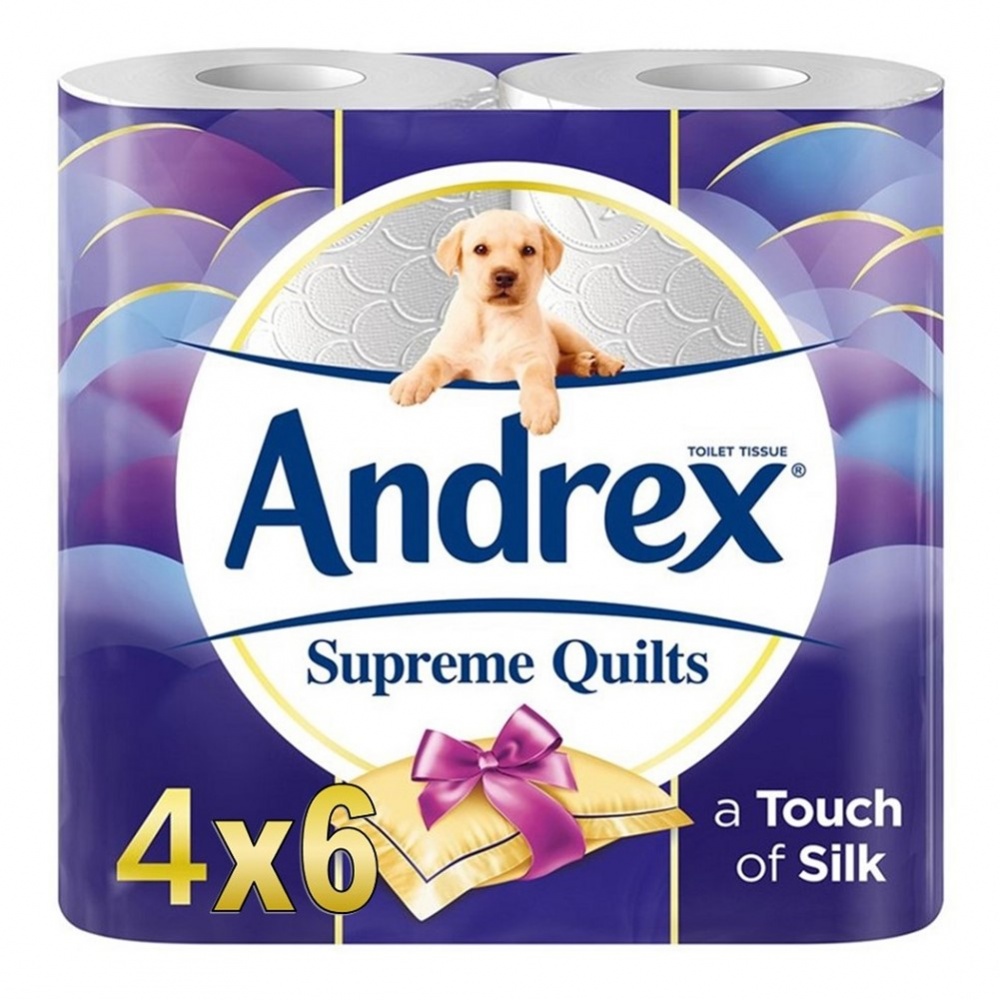 Andrex Quilts Toilet Rolls White - 24 rolls