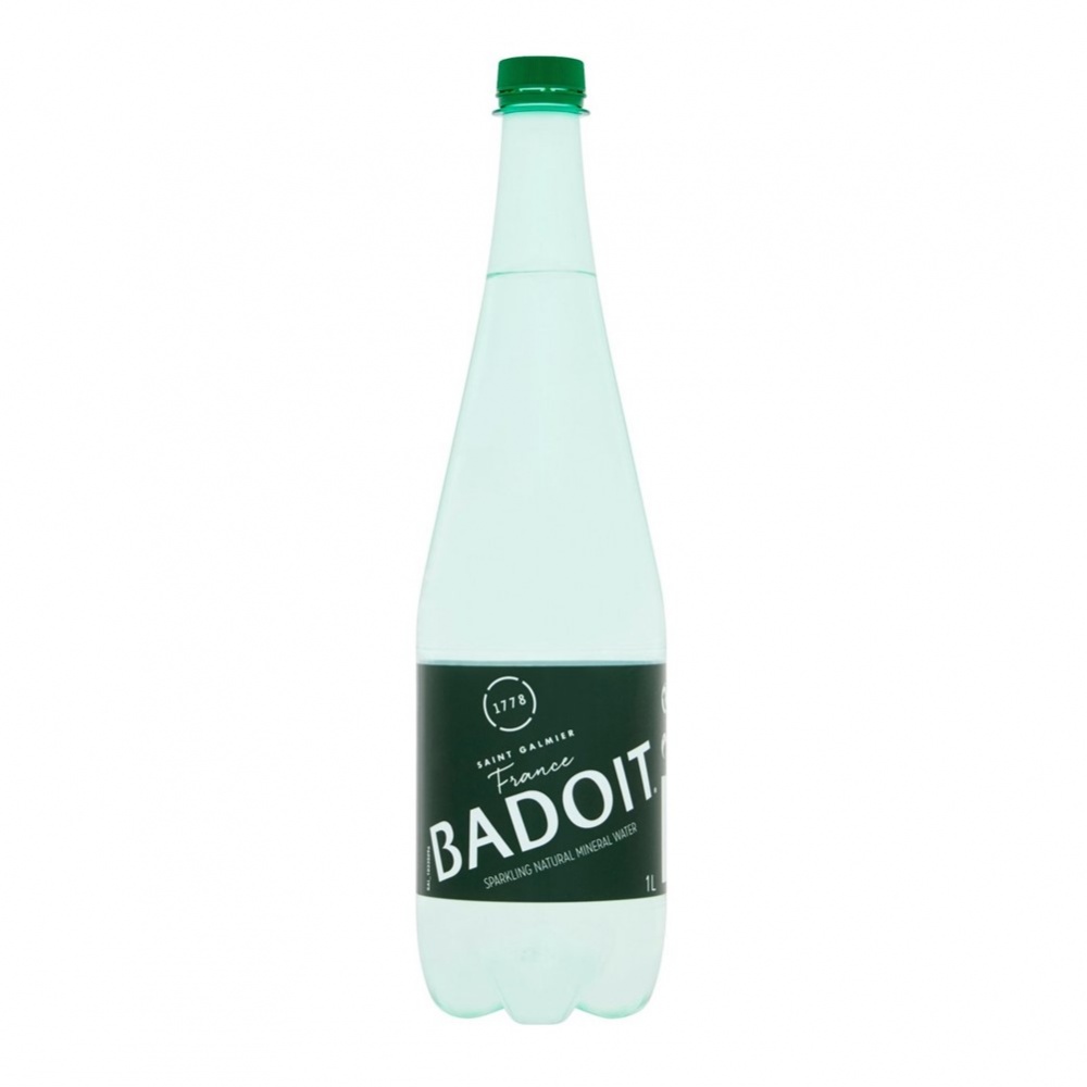 Badoit Naturally Sparkling Water - 6x1L plastic bottles