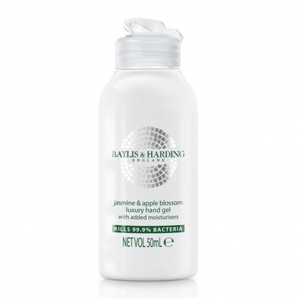 Baylis & Harding Hand Sanitiser Apple & Jasmine [73% alcohol] - 50ml flip top bottle
