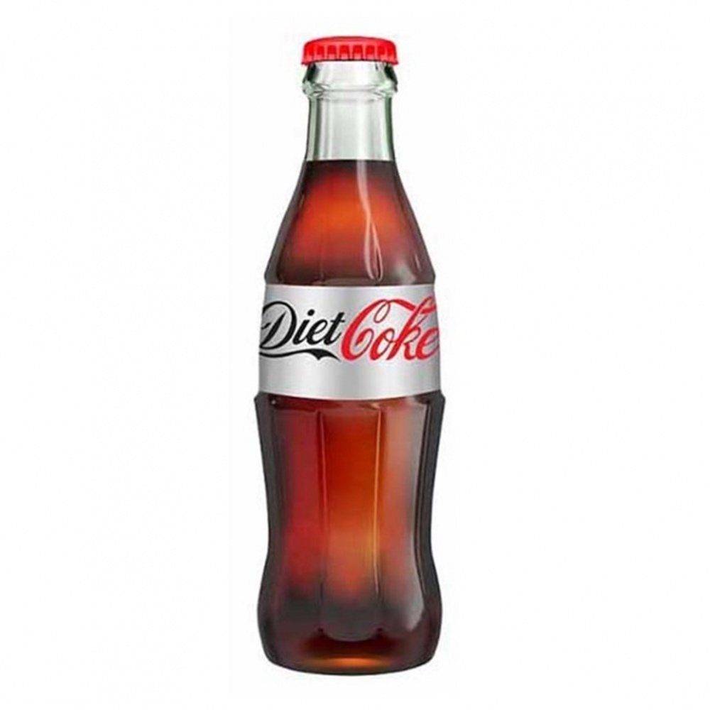 Coca Cola Diet - 24x200ml Classic Contour SMALL glass bottles