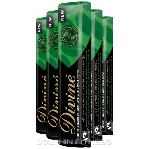 Divine Dark Chocolate Mint Crisp - 30x35g bars [FT]