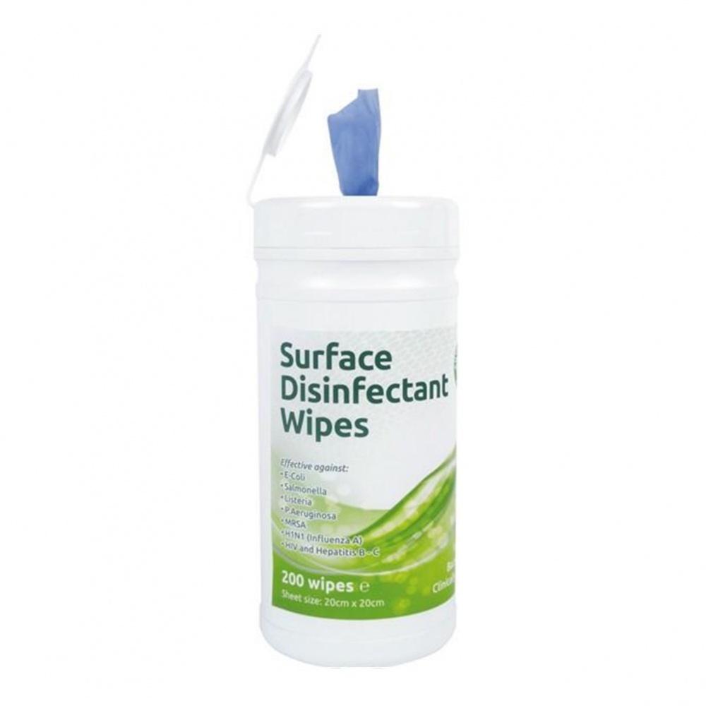 EcoTech Surface Disinfectant Wipes Anti-Bacterial - 200 wipes in tub