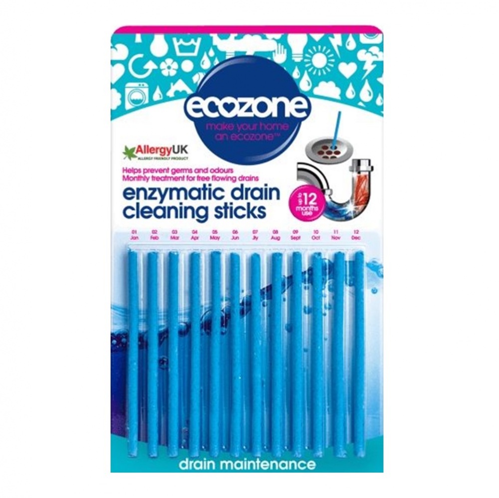 Ecozone Enzymatic Drain Cleaning Sticks - 20 sticks