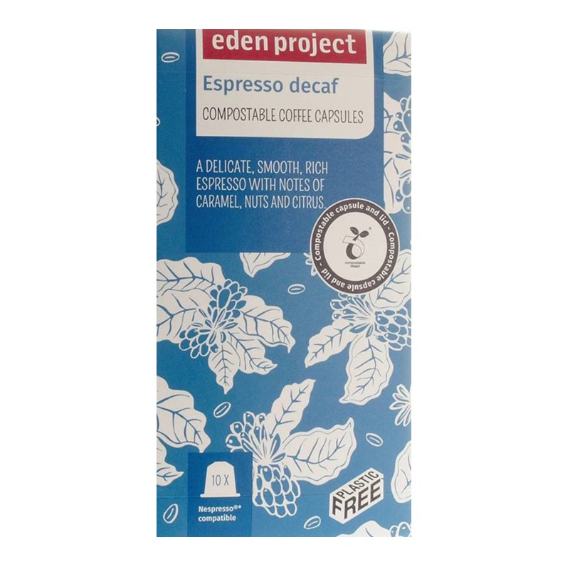 Eden Project Decaffeinated - 10 capsules (Nespresso compatible) - Go Jumbo