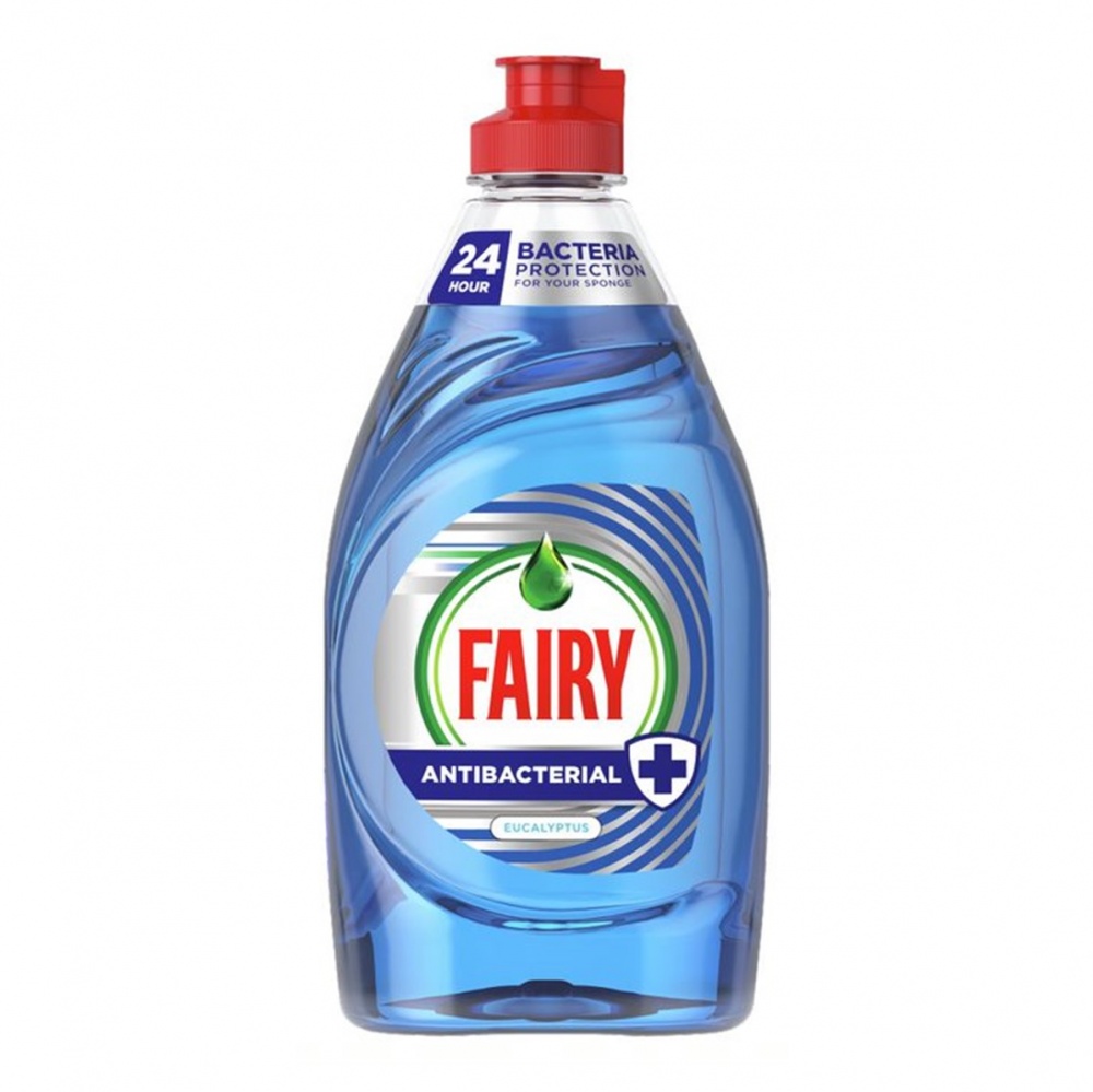 Fairy Washing Up Liquid Antibacterial Eucalyptus - 383ml bottle