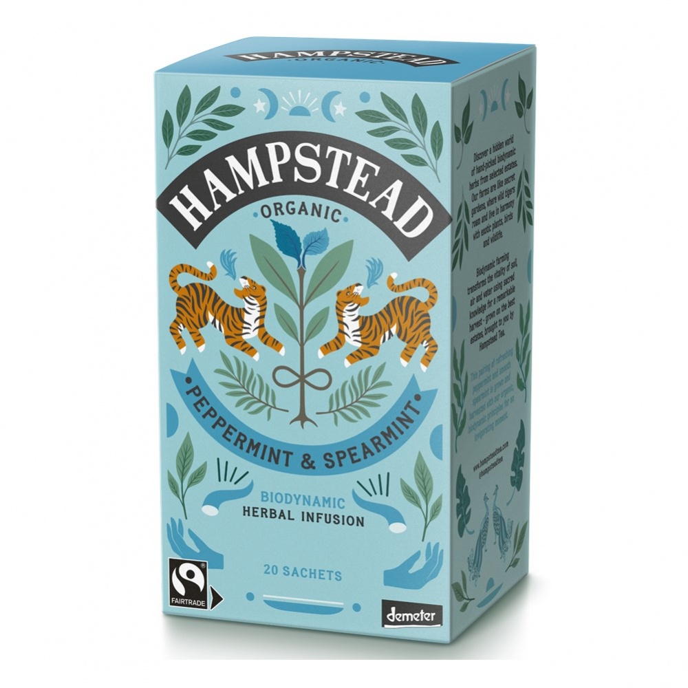Hampstead Peppermint & Spearmint - 20 tea bags in envelopes [FT & ORG]