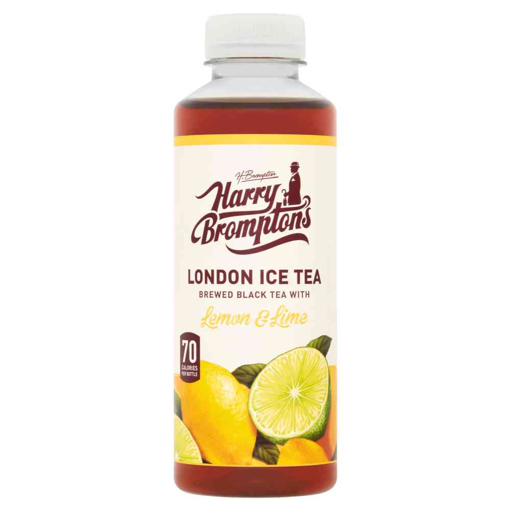 Harry Brompton's Ice Tea Lemon & Lime - 12x500ml plastic bottles