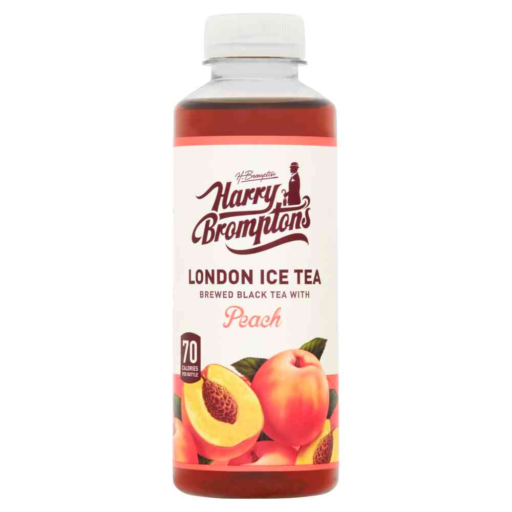 Harry Brompton's Ice Tea Peach - 12x500ml plastic bottles