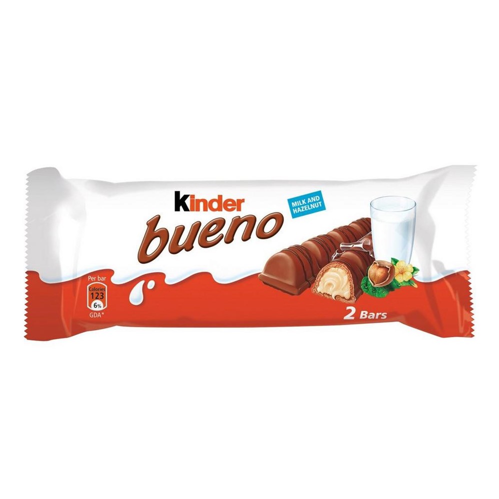 Kinder Bueno MILK Chocolate - 30x43g [2 finger] bars