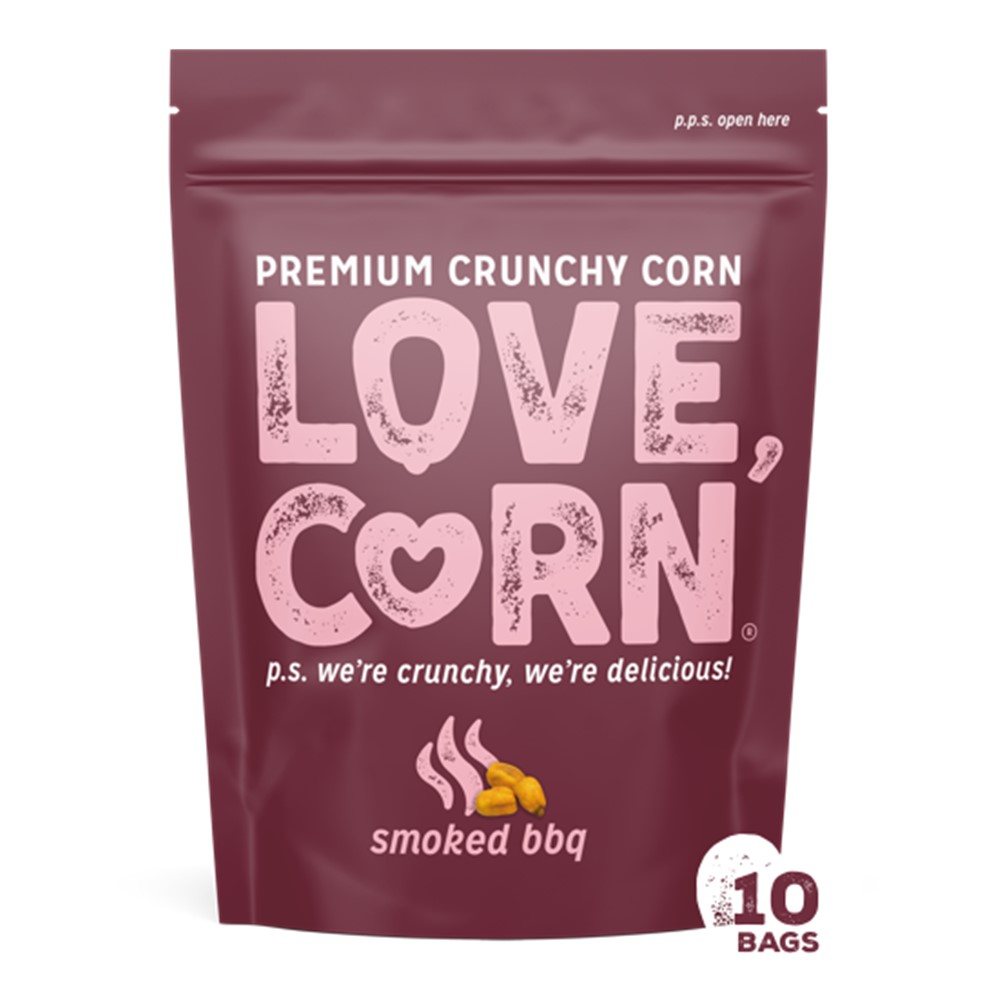 Love Corn Barbecue Premium Crunchy Corn - 10x45g packets