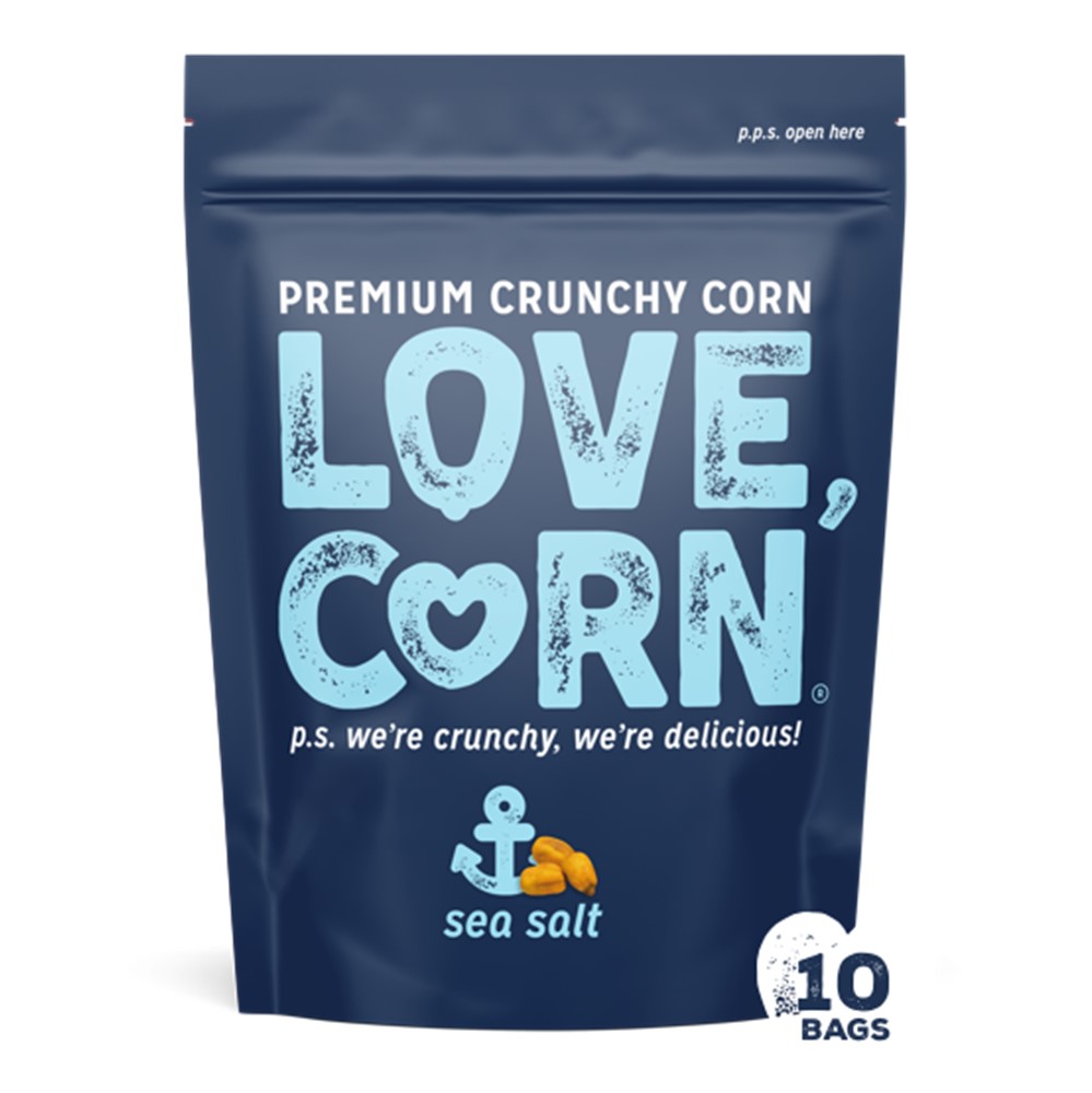 Love Corn Sea Salt Premium Crunchy Corn - 10x45g packets