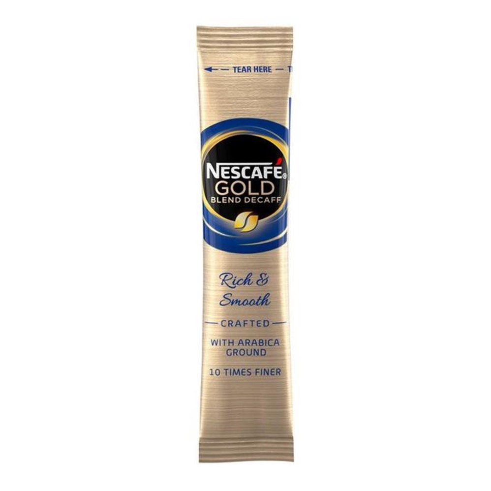 Nescafe Gold Blend Freeze Dried Instant DECAFFEINATED Coffee - 200x1-cup sticks