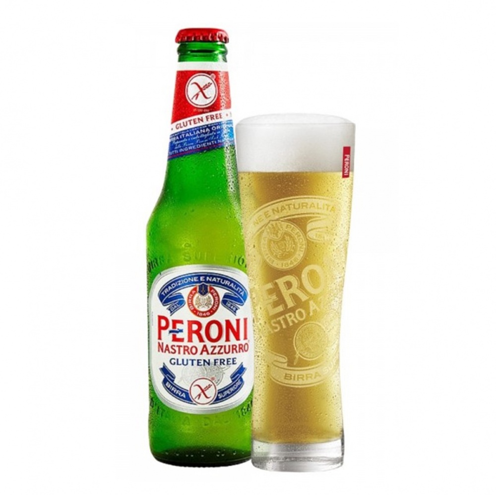 Peroni Nastro Azzurro Lager GLUTEN FREE - 24x330ml bottles