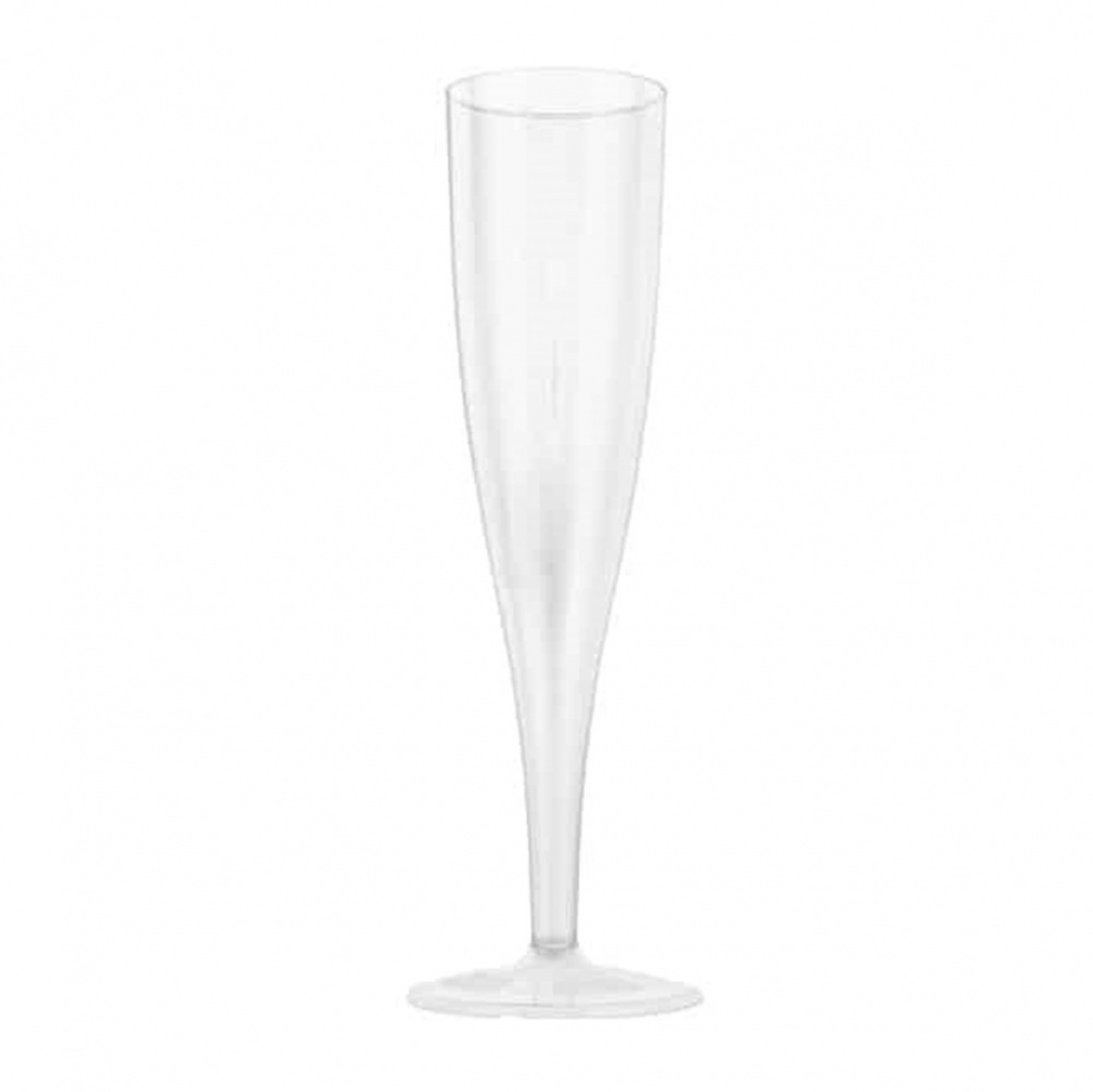 Plastico Plastic Champagne Flutes - 120 glasses