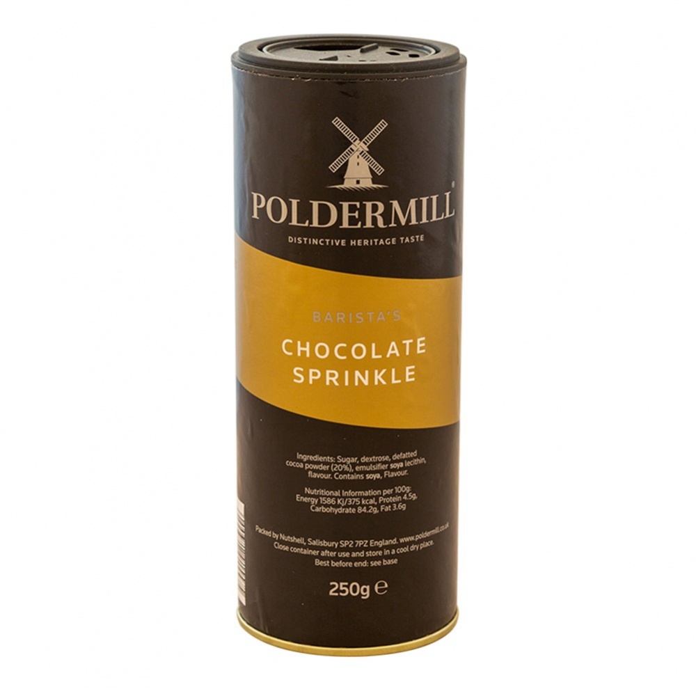 Poldermill Chocolate Sprinkles - 250g shaker drum