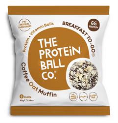 Protein Ball Co. Coffee Oat Muffin - 10x45g (6 ball) packets