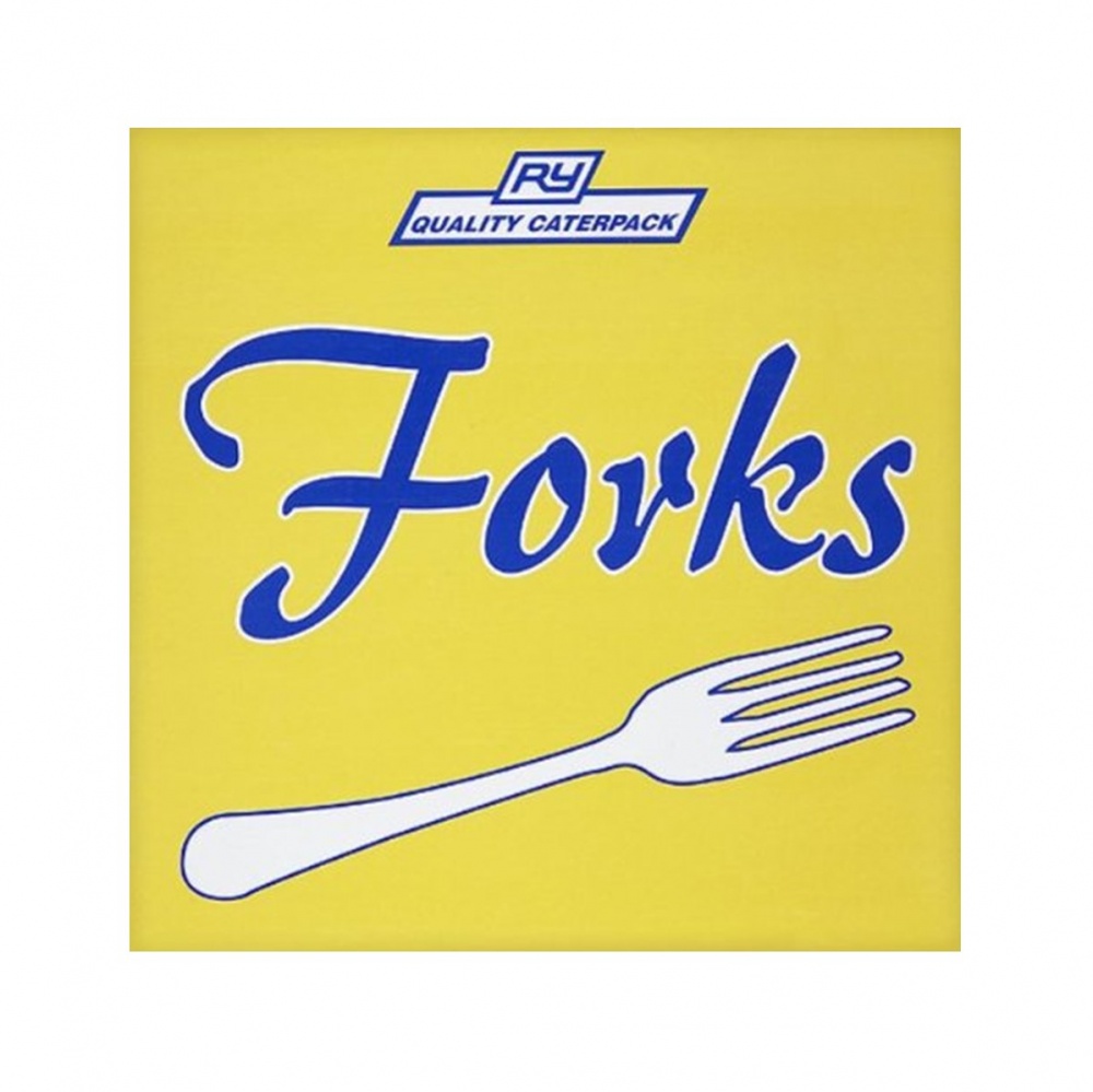 RY Caterpack Plastic Forks - 300 forks in dispenser