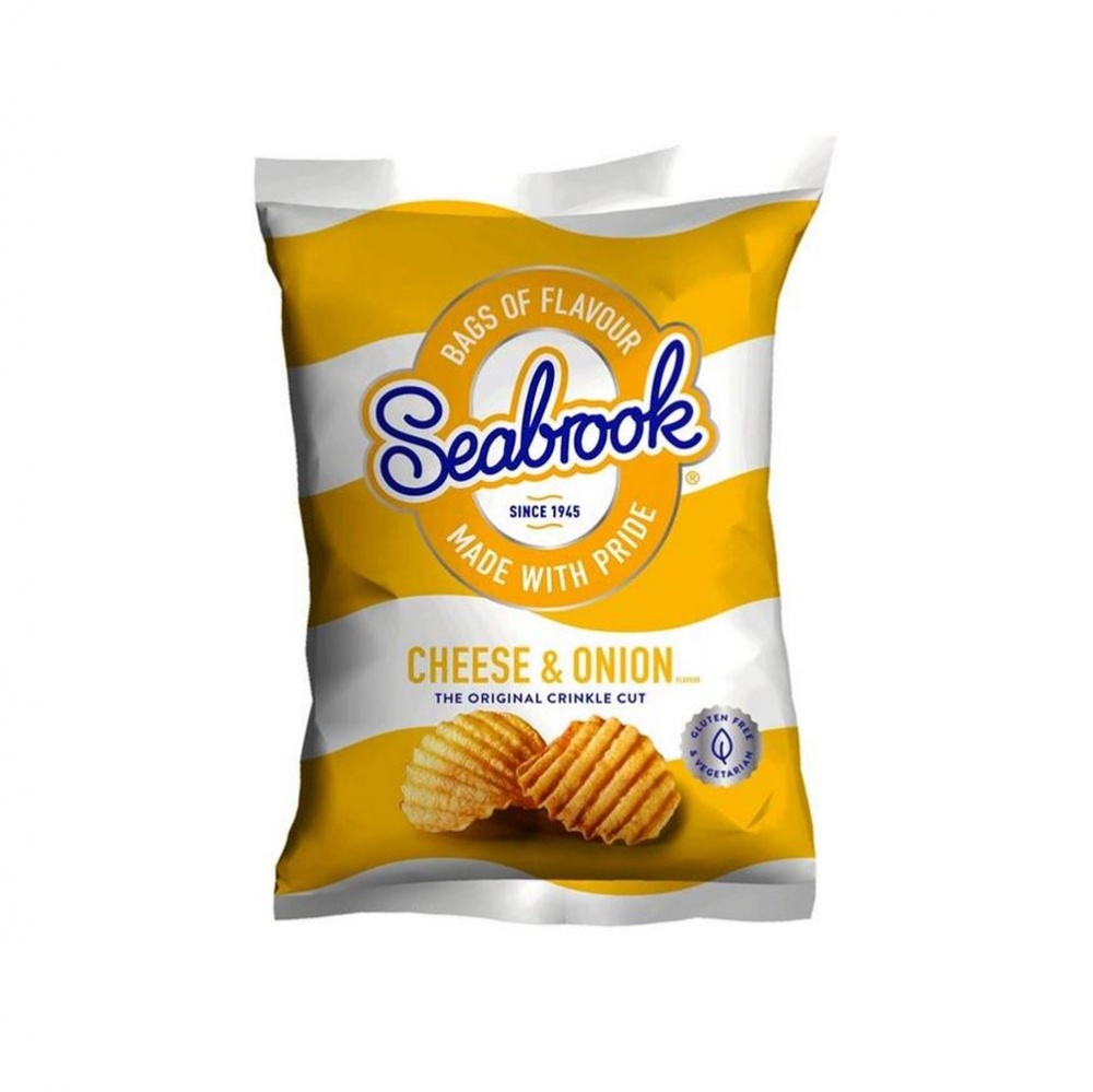 Seabrook CRINKLE Cheese & Onion - 32x31.8g packets