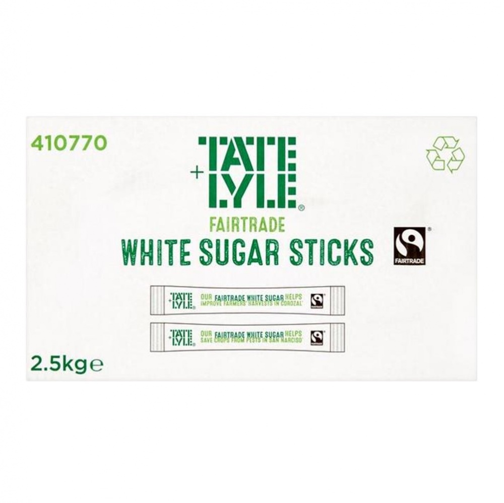 Tate & Lyle Granulated Fairtrade Sugar - 1000x2.5g Sticks [FT]