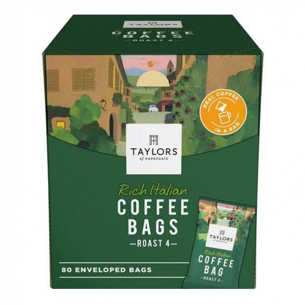 Taylors Rich Italian - 80 coffee bags in envelopes