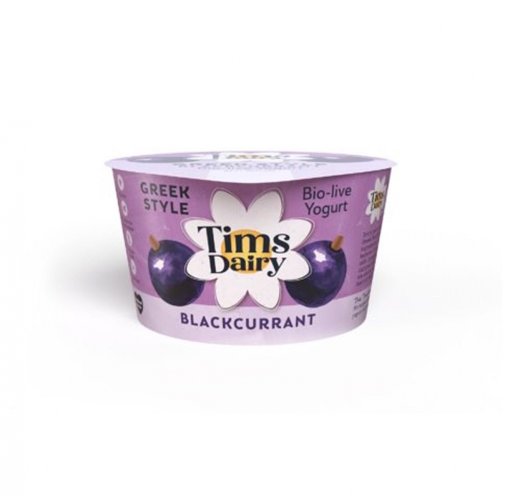 Tims Greek Yogurt Blackcurrant - 6x175g pots