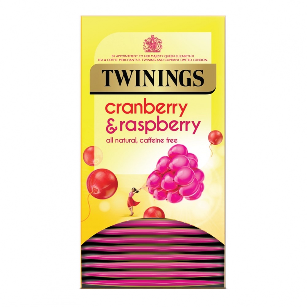 Twinings Cranberry & Raspberry - 20 tea bags in envelopes