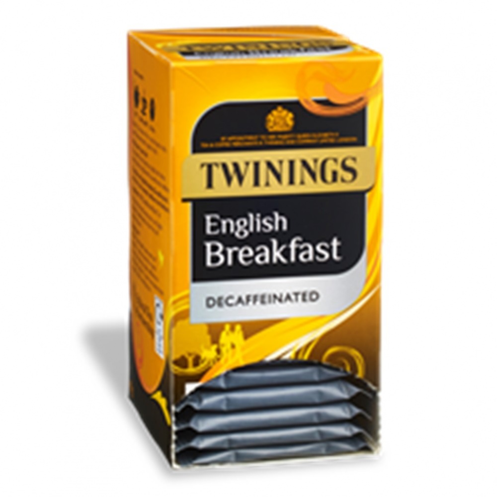 Twinings English Breakfast DECAFFEINATED - 20 tea bags in envelopes