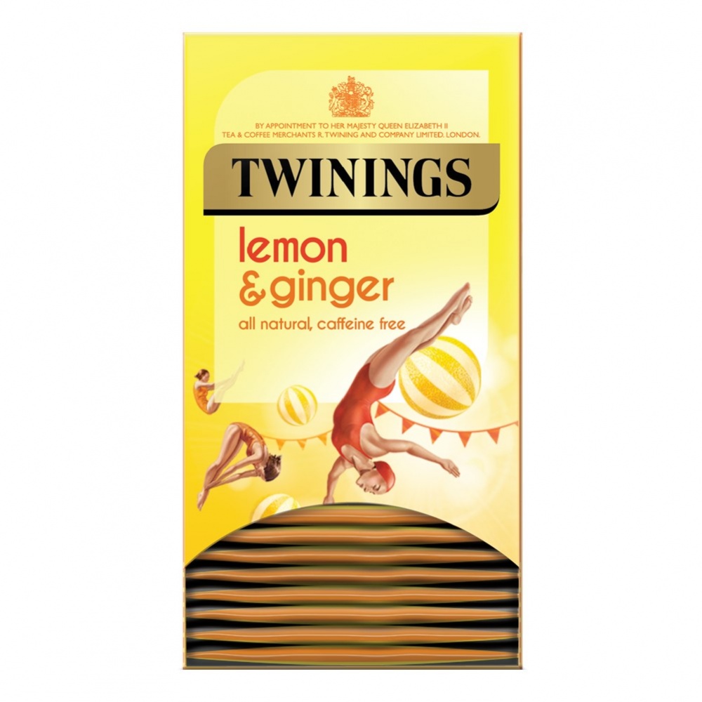 Twinings Lemon & Ginger - 20 tea bags in envelopes