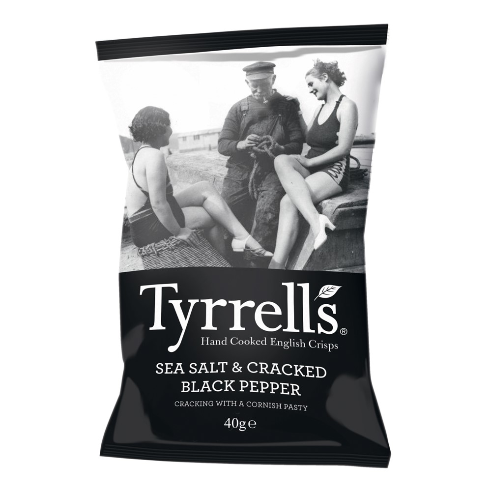 Tyrrells CRISPS Salt & Pepper - 24x40g packets