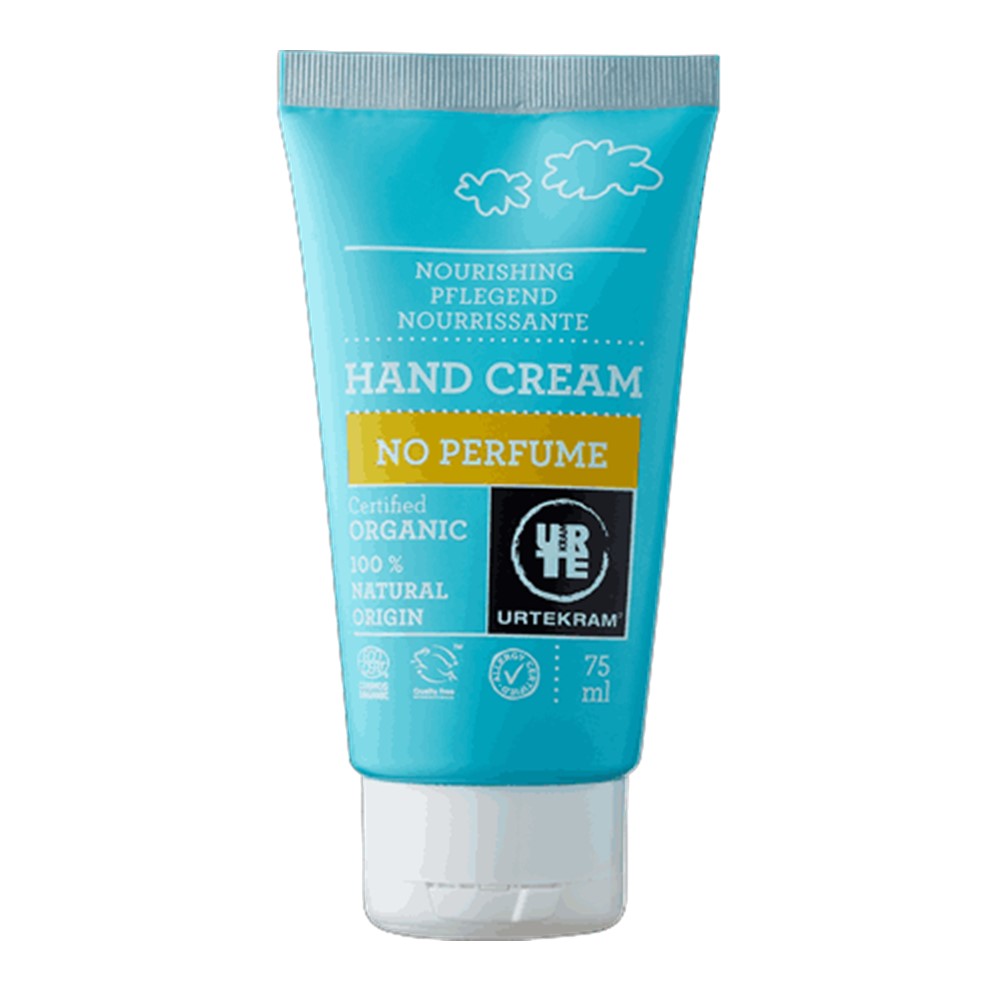 Urtekram Hand Cream No Perfume -  75ml tube [ORG & VEGAN]