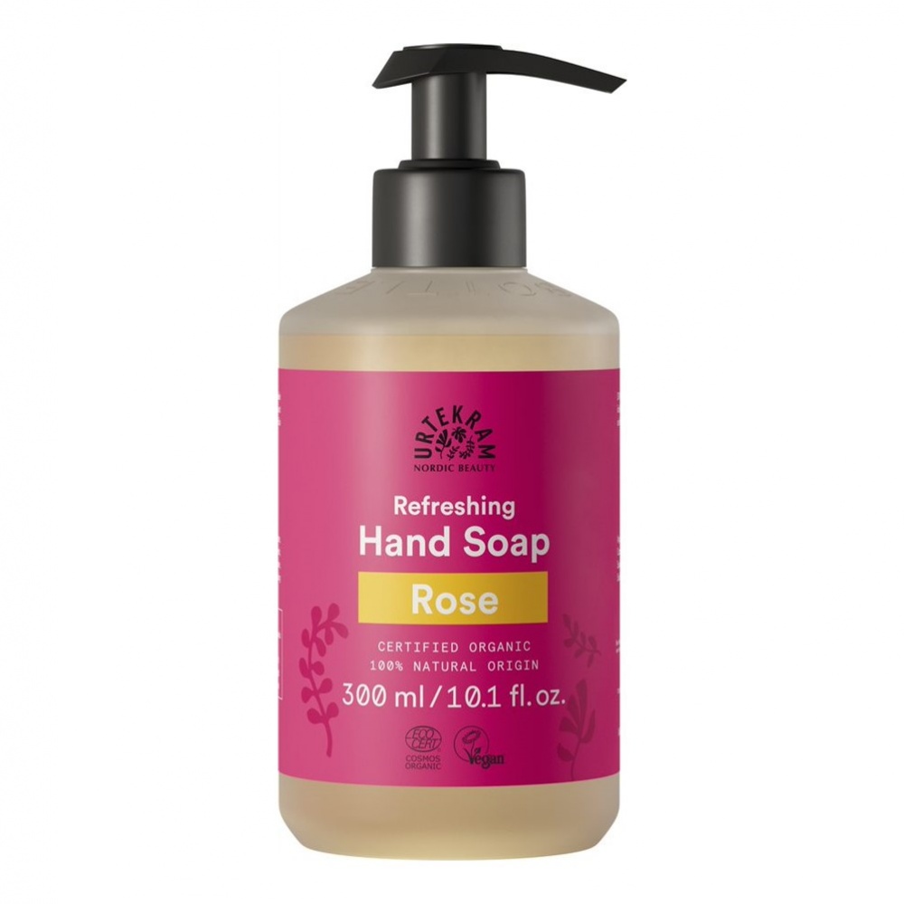 Urtekram Hand Soap Rose - 300ml hand pump [ORG & VEGAN]