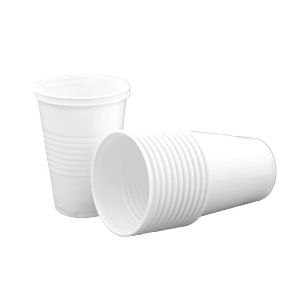 RY Caterpack Plastic Cups [White] - 20cl cups **