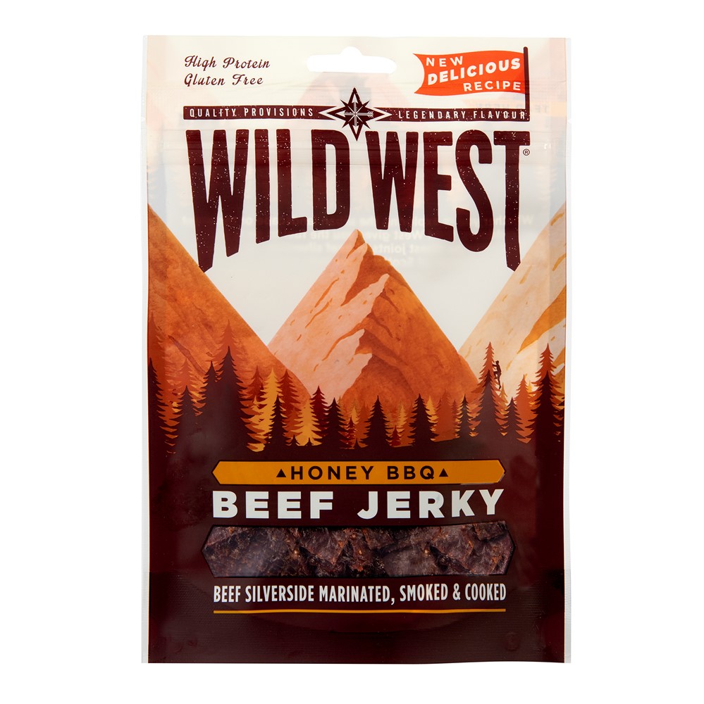 Wild West Beef Jerky Honey BBQ - 12x35g bags