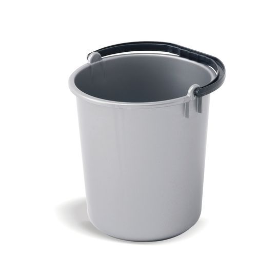 Addis Bucket Plastic [Metallic Grey] - 9L bucket - Go Jumbo