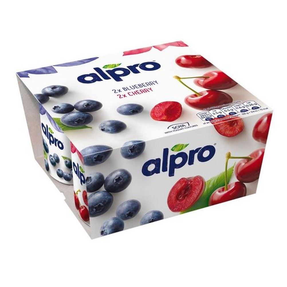 Alpro Soya Yogurts Dairy Free - UNIT 4x125g pots