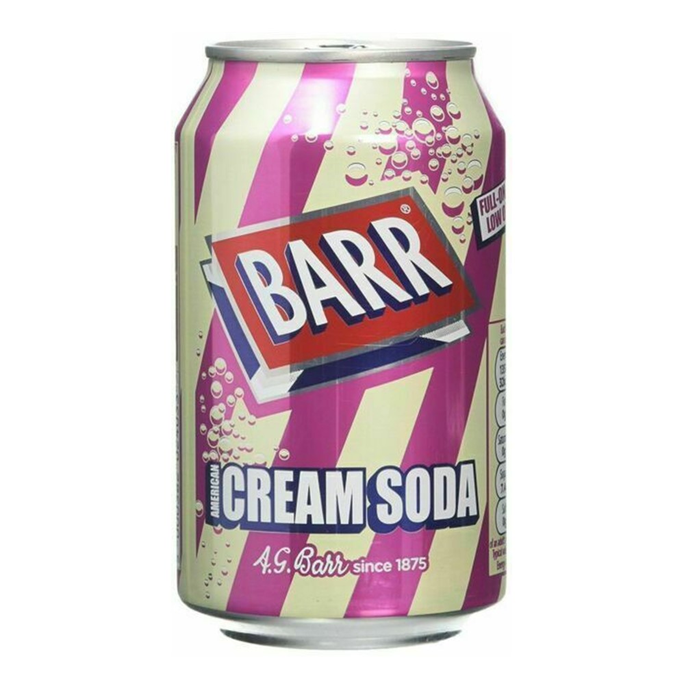 Barr American Cream Soda - 24x330ml cans