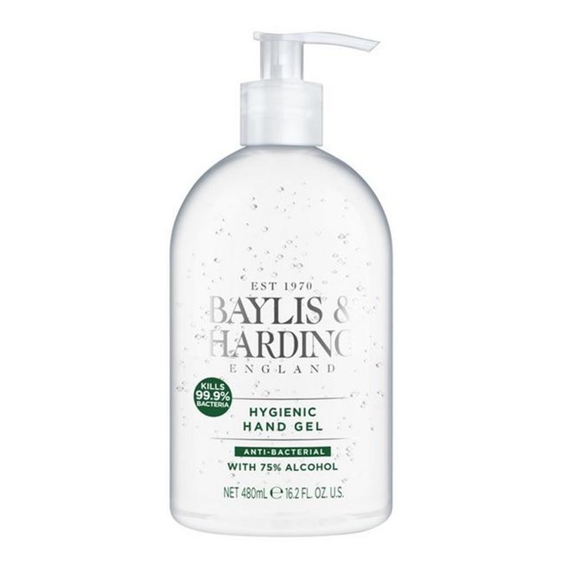 Baylis & Harding Hygienic Hand Gel [75% alcohol] - 480ml hand pump