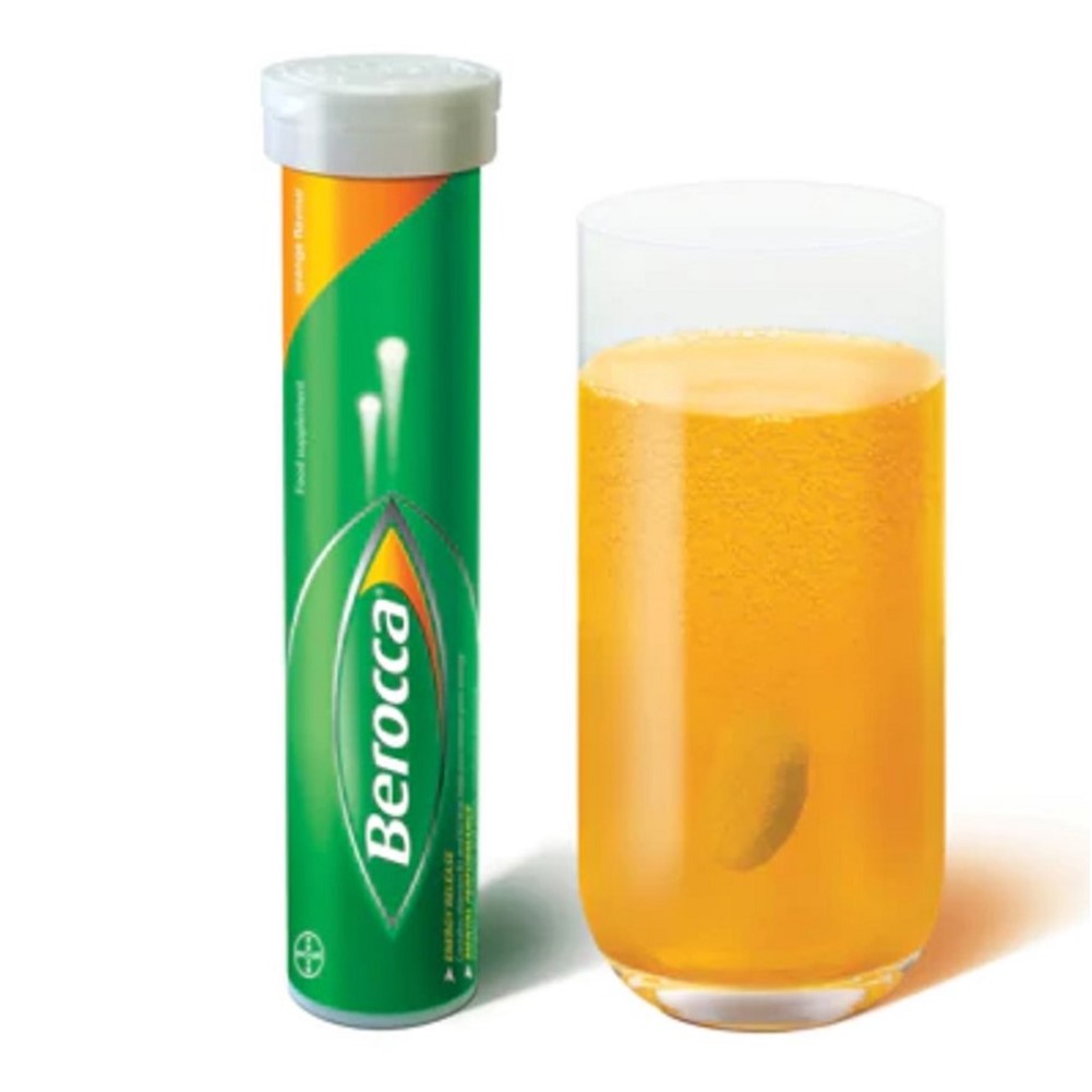 Berocca Effervescent Tablets Orange - tube 15 tablets - Go Jumbo