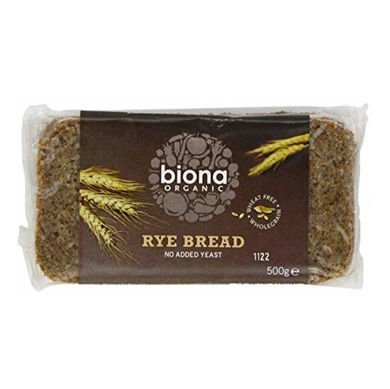Biona Rye Bread 500g sliced loaf Go Jumbo