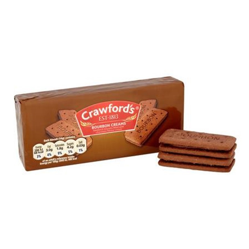 Crawford's Bourbon Creams - 12x150g packets