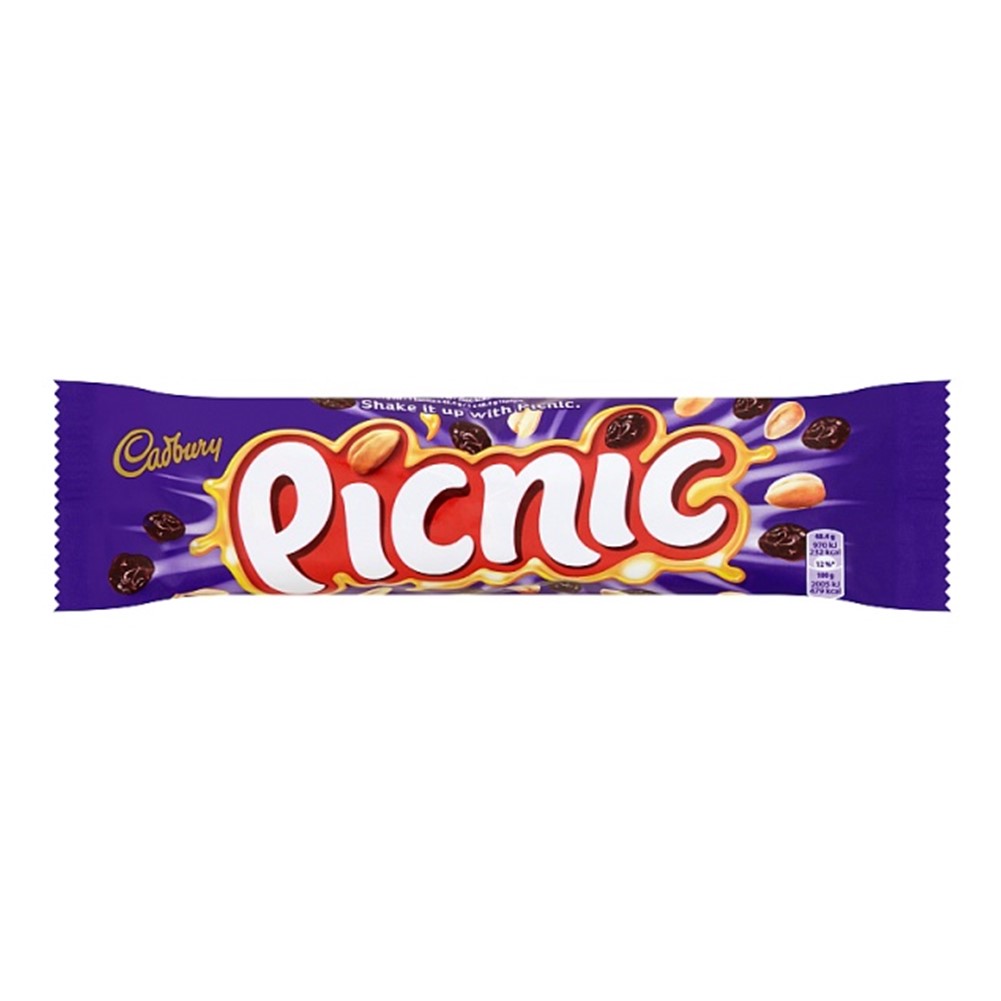Original Cadbury Picnic Chocolate Bars – 4-Pack, Imported From The UK