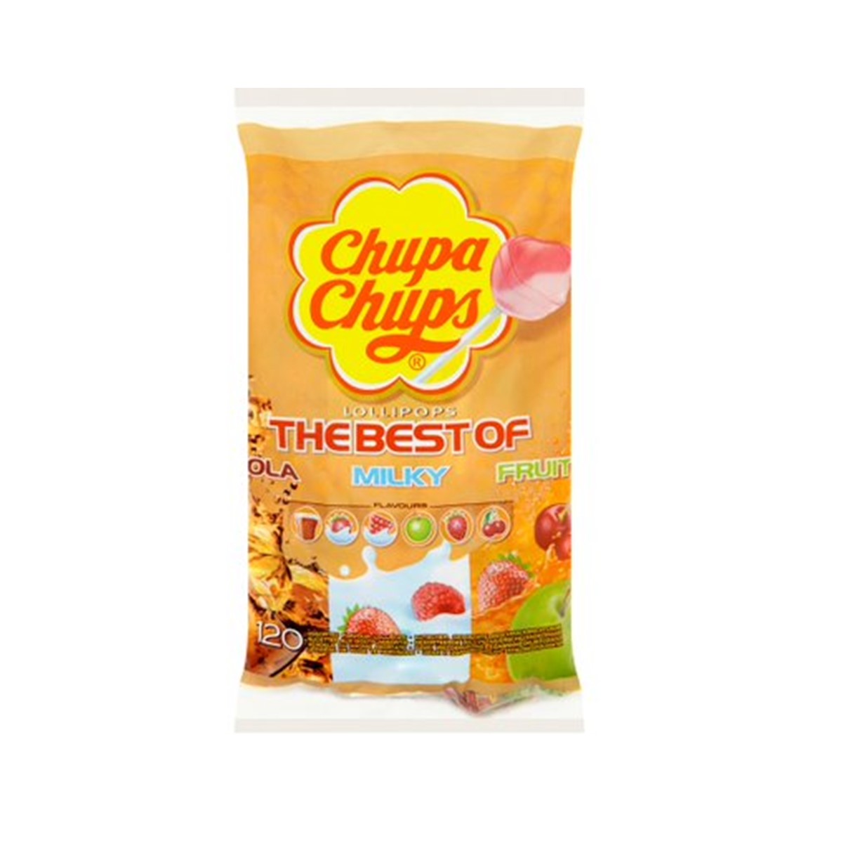 Chupa Chups Mixed Lollipops bag of 120 wrapped lollies Go Jumbo
