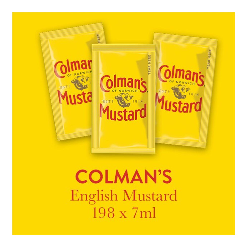 Colman's English Mustard - 198x7ml sachets