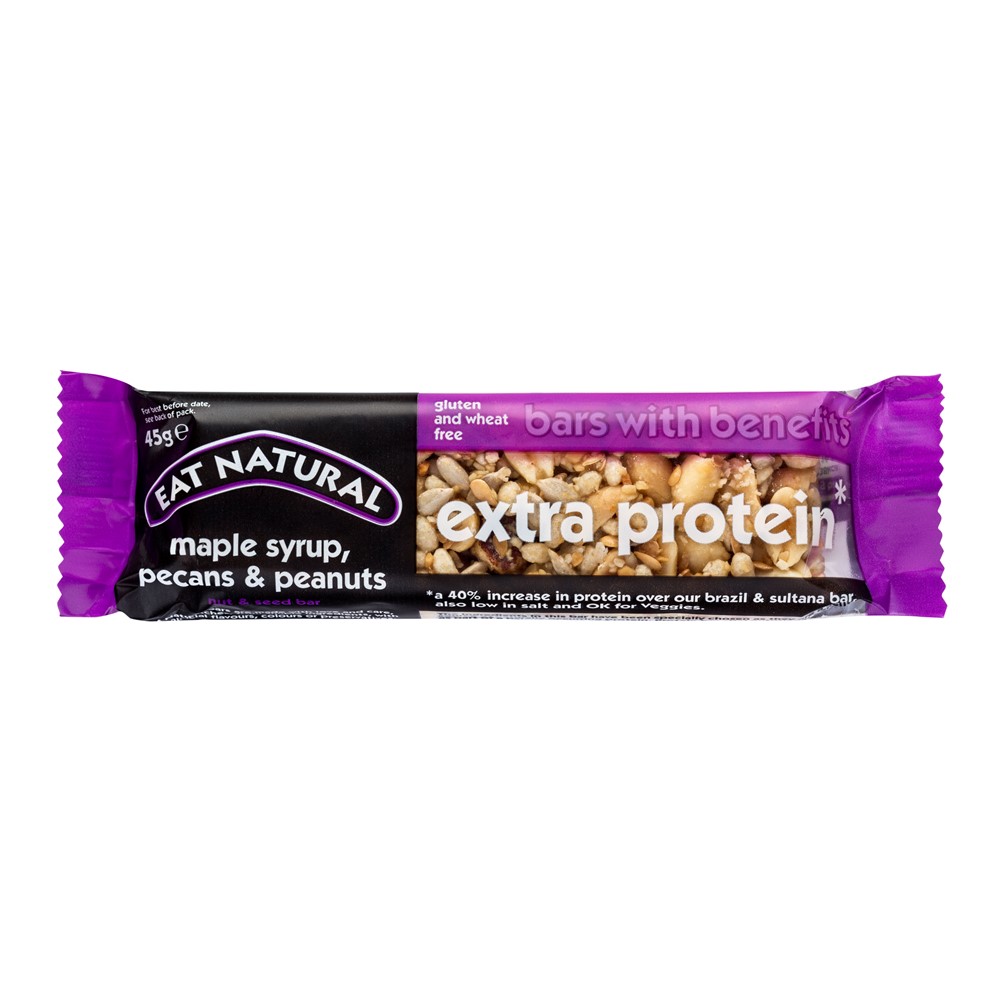 Eat Natural +Extra Protein Maple Syrup & Nuts - 12x45g bars